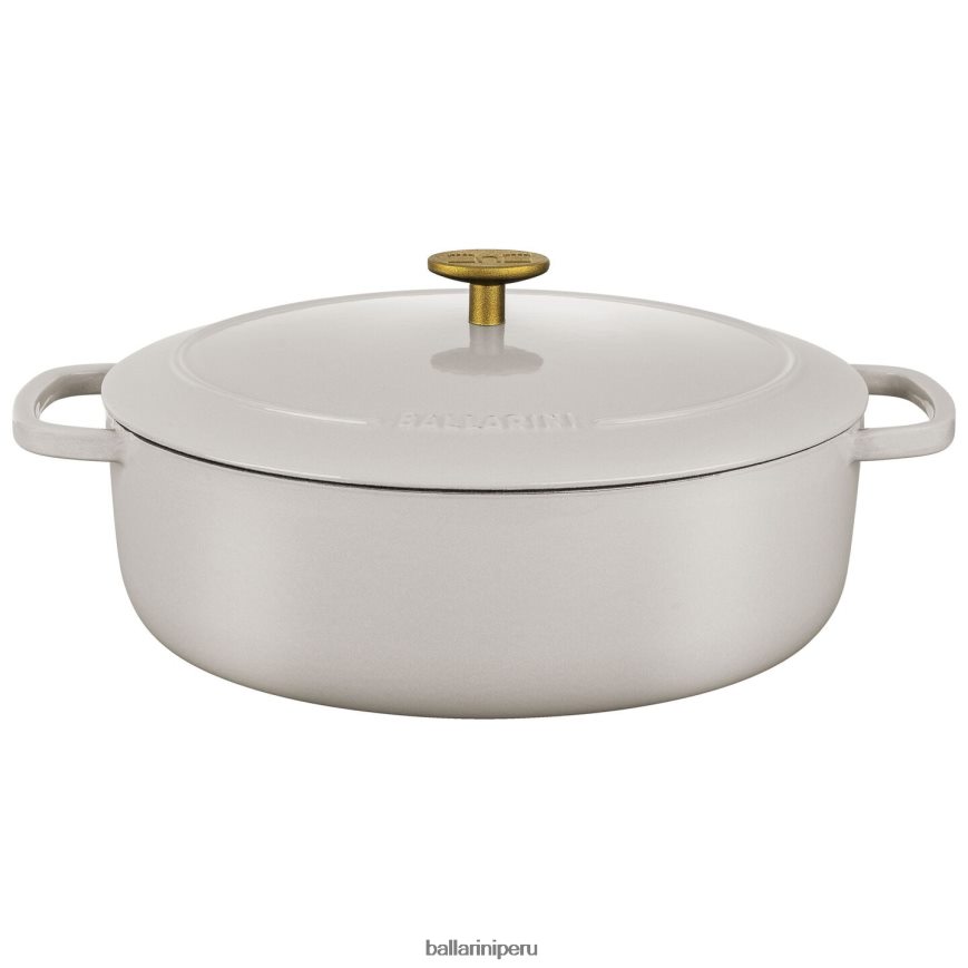 BALLARINI bellamonte 4.75 qt, ovalada, cocotte, blanco marfil utensilios de cocina 8B446452
