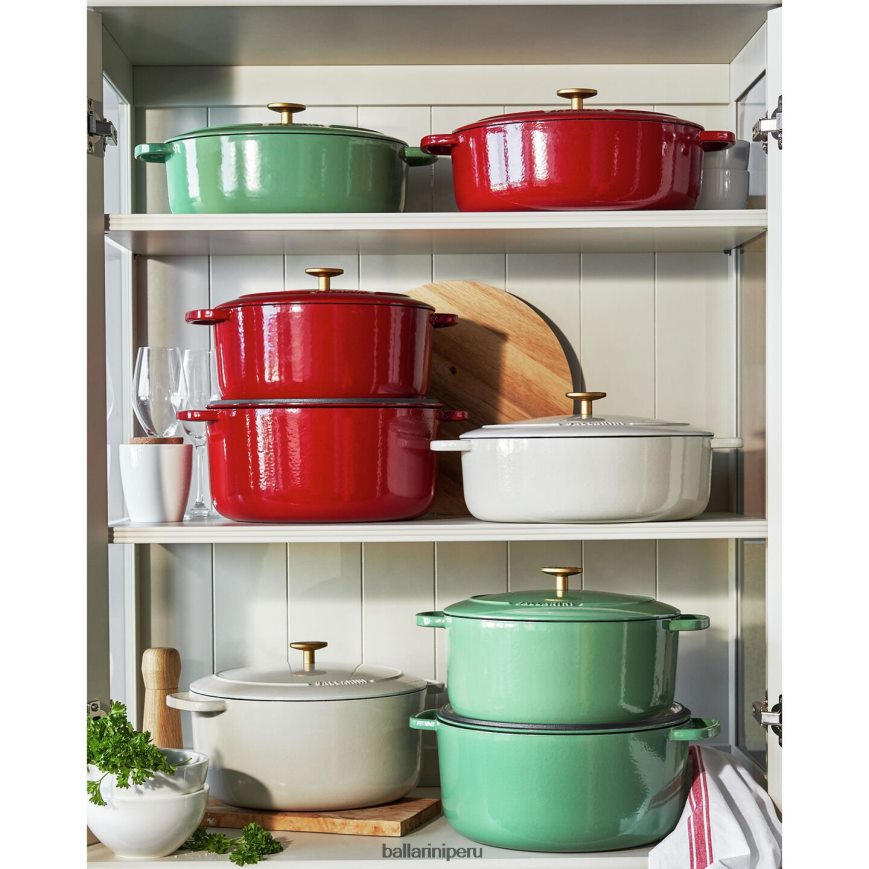 BALLARINI bellamonte 4.75 qt, ovalada, cocotte, blanco marfil utensilios de cocina 8B446452