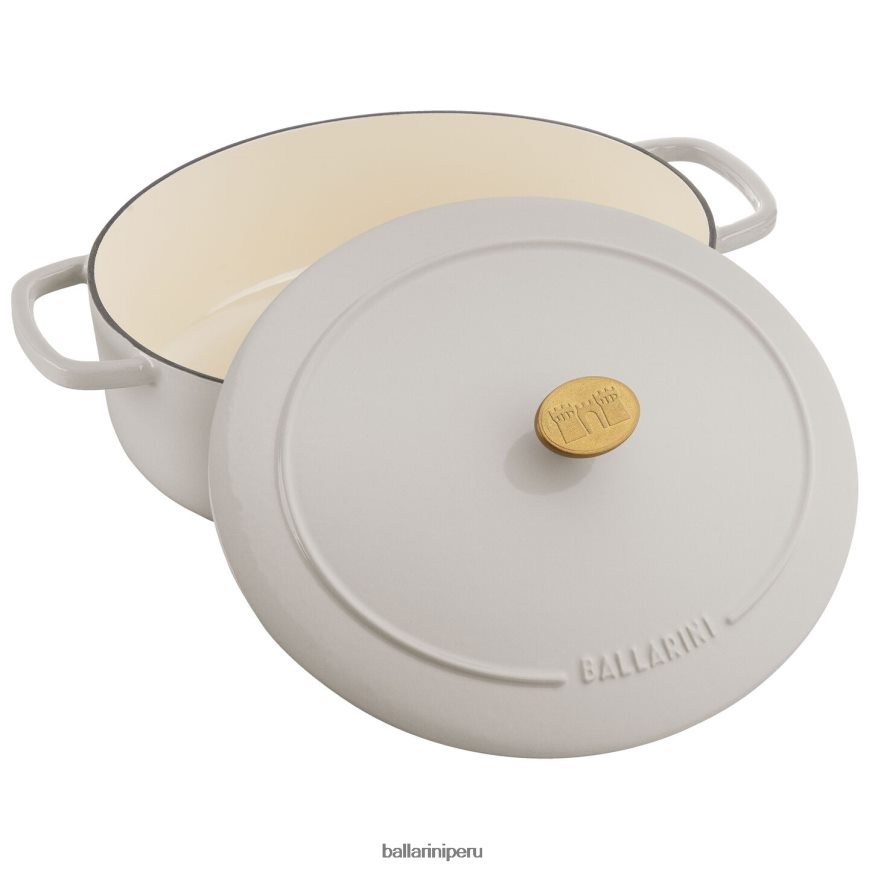 BALLARINI bellamonte 4.75 qt, ovalada, cocotte, blanco marfil utensilios de cocina 8B446452