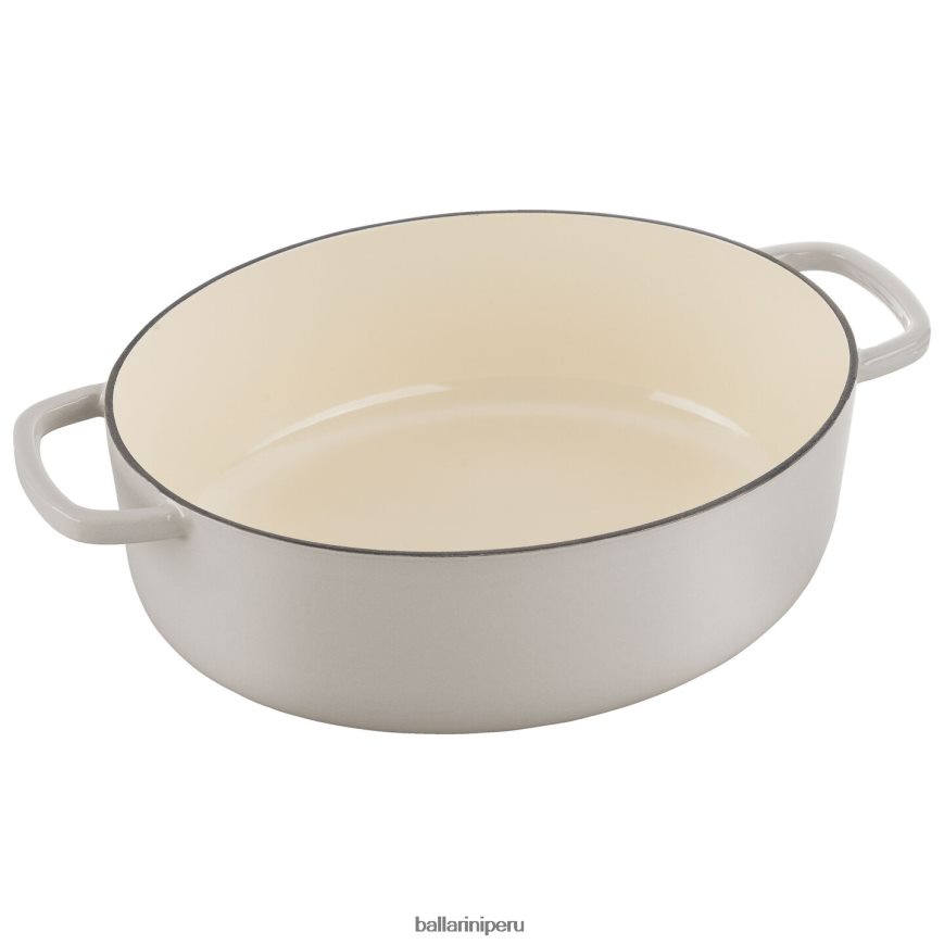 BALLARINI bellamonte 4.75 qt, ovalada, cocotte, blanco marfil utensilios de cocina 8B446452