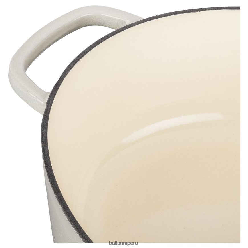 BALLARINI bellamonte 4.75 qt, ovalada, cocotte, blanco marfil utensilios de cocina 8B446452