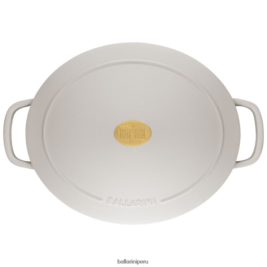 BALLARINI bellamonte 4.75 qt, ovalada, cocotte, blanco marfil utensilios de cocina 8B446452