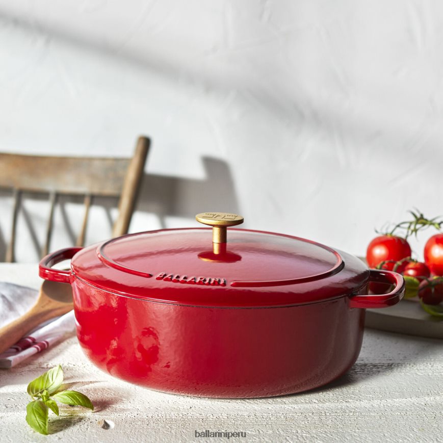 BALLARINI bellamonte 4.75 qt, ovalada, cocotte, roja utensilios de cocina 8B446453