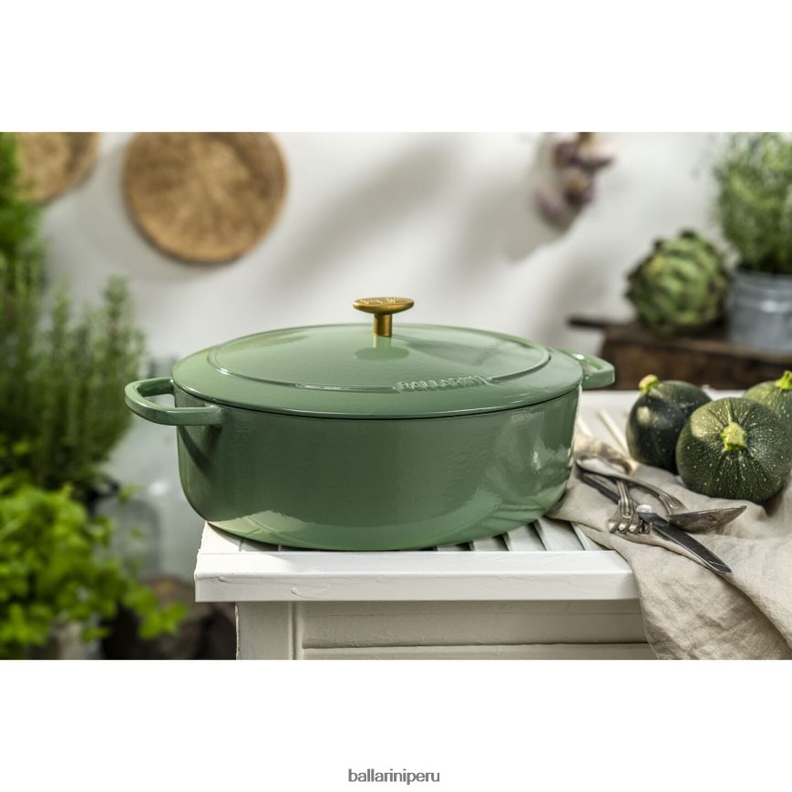 BALLARINI bellamonte 4.75 qt, ovalada, cocotte, verde utensilios de cocina 8B446451