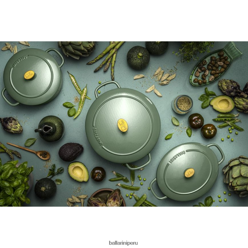 BALLARINI bellamonte 4.75 qt, ovalada, cocotte, verde utensilios de cocina 8B446451