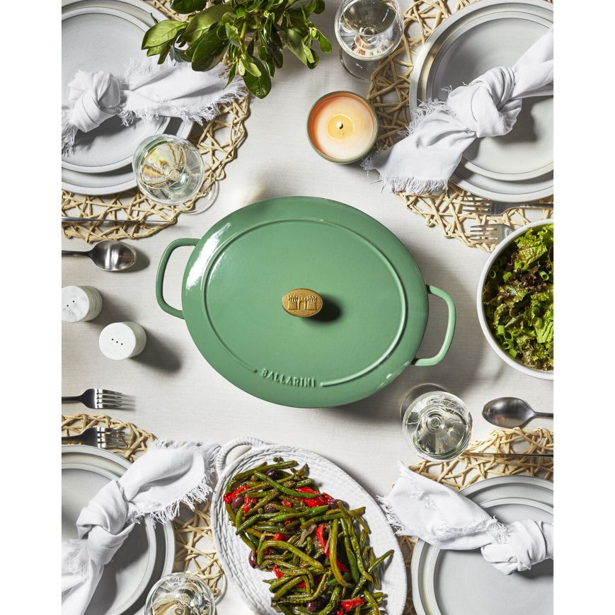 BALLARINI bellamonte 4.75 qt, ovalada, cocotte, verde utensilios de cocina 8B446451