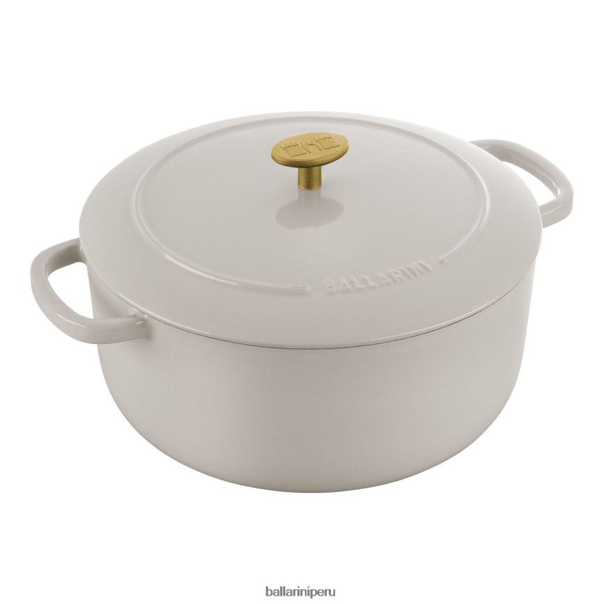 BALLARINI bellamonte 5.75 qt, redonda, cocotte, blanco marfil utensilios de cocina 8B446429