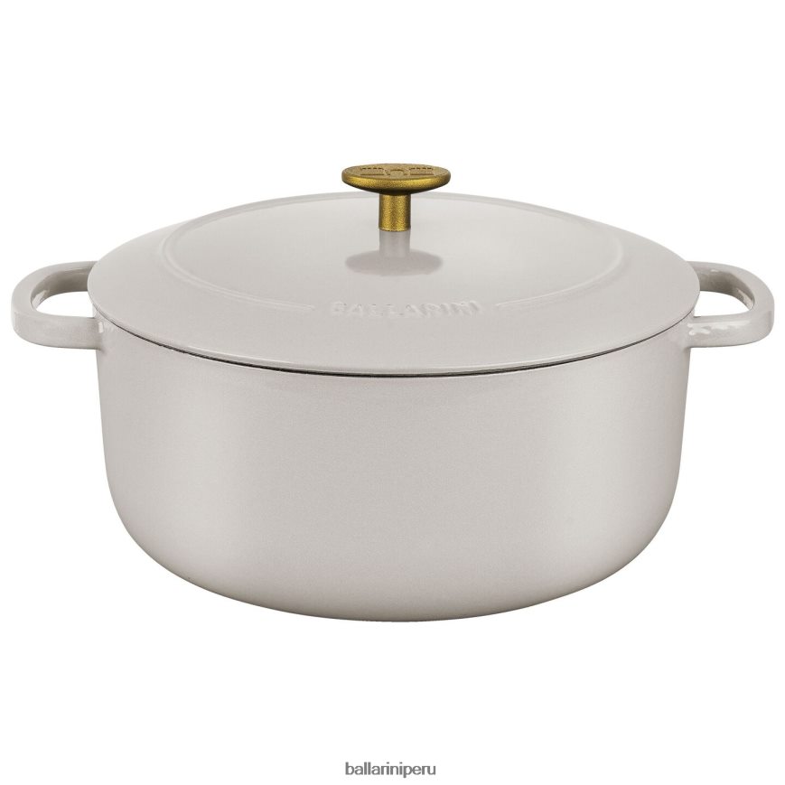 BALLARINI bellamonte 5.75 qt, redonda, cocotte, blanco marfil utensilios de cocina 8B446429