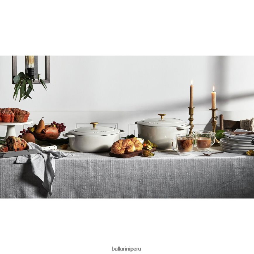 BALLARINI bellamonte 5.75 qt, redonda, cocotte, blanco marfil utensilios de cocina 8B446429
