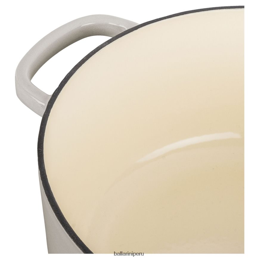 BALLARINI bellamonte 5.75 qt, redonda, cocotte, blanco marfil utensilios de cocina 8B446429