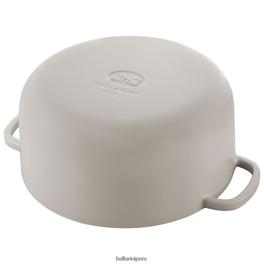 BALLARINI bellamonte 5.75 qt, redonda, cocotte, blanco marfil utensilios de cocina 8B446429