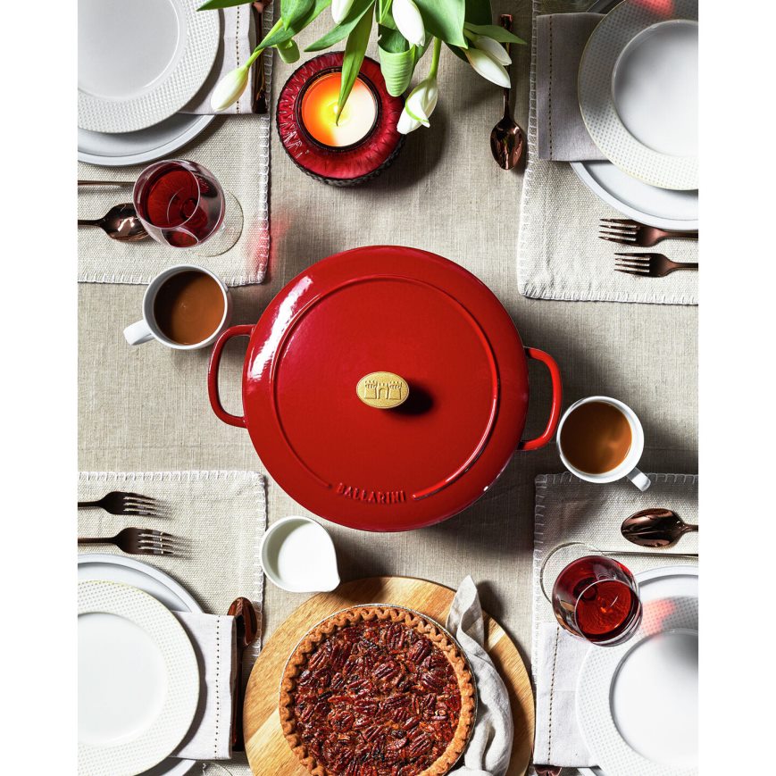 BALLARINI bellamonte 5.75 qt, redonda, cocotte, roja utensilios de cocina 8B446430