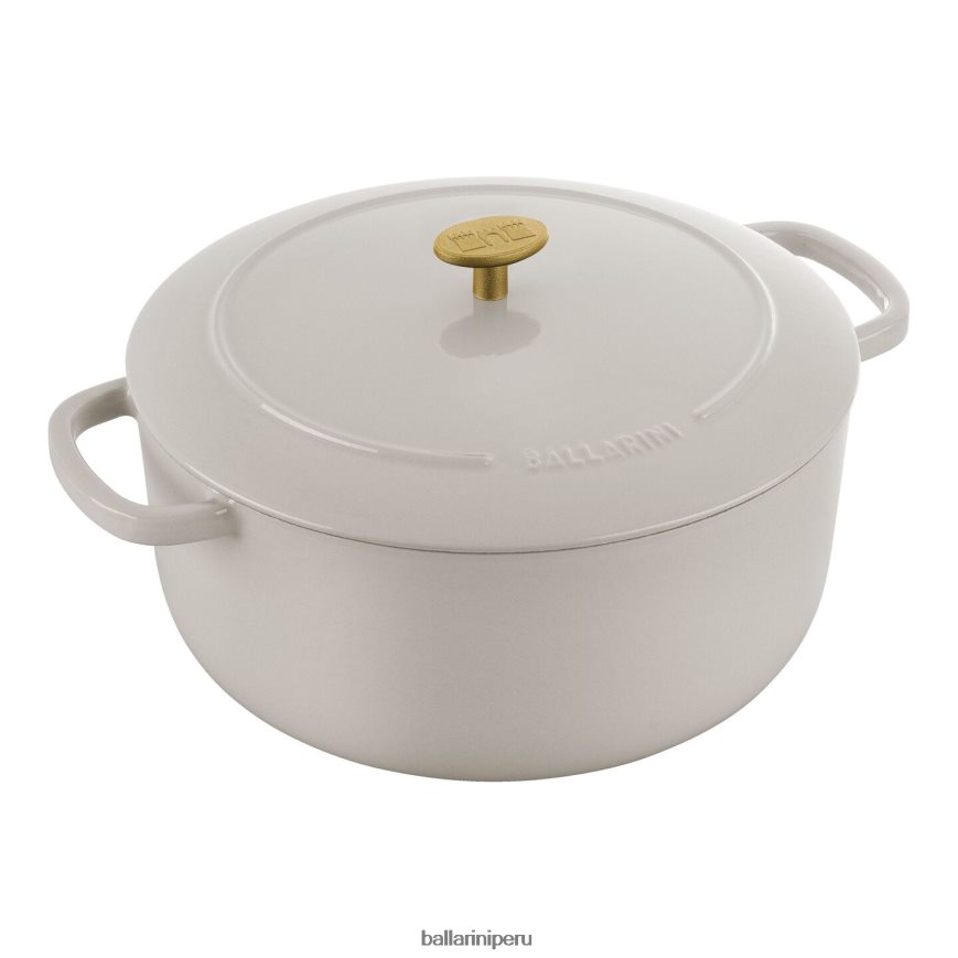 BALLARINI bellamonte 7.5 qt, redonda, cocotte, blanco marfil utensilios de cocina 8B446411