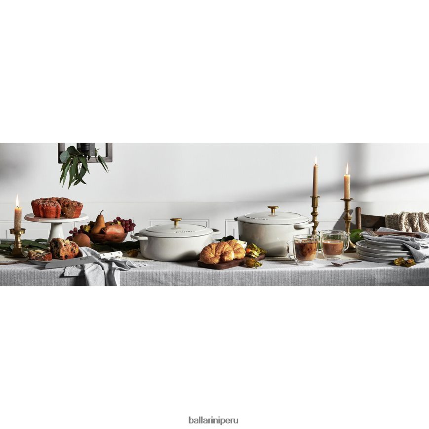 BALLARINI bellamonte 7.5 qt, redonda, cocotte, blanco marfil utensilios de cocina 8B446411