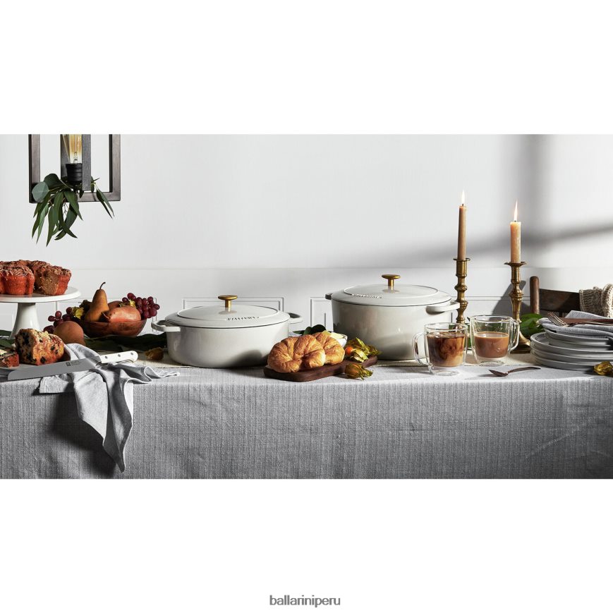 BALLARINI bellamonte 7.5 qt, redonda, cocotte, blanco marfil utensilios de cocina 8B446411
