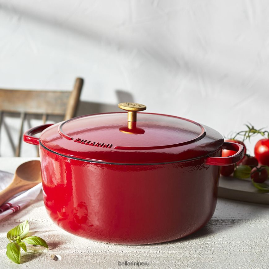 BALLARINI bellamonte 7.5 qt, redonda, cocotte, roja utensilios de cocina 8B446412