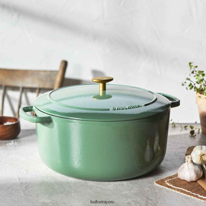 BALLARINI bellamonte 7.5 qt, redonda, cocotte, verde utensilios de cocina 8B446410