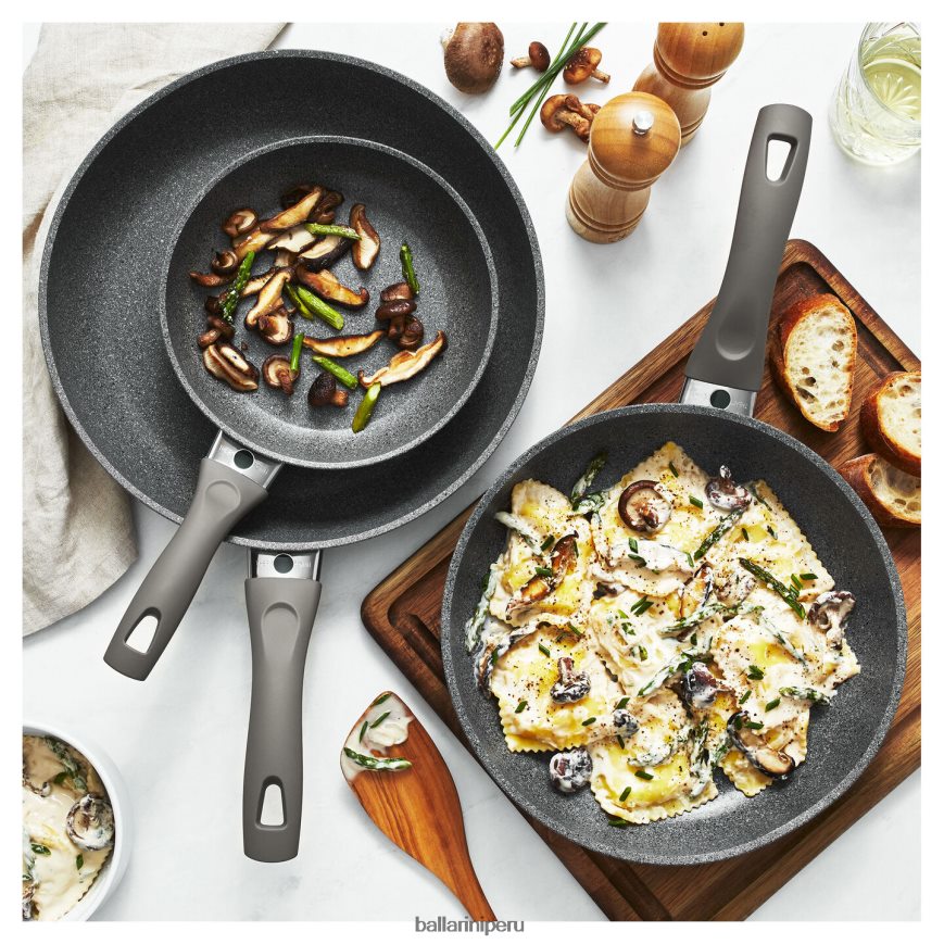 BALLARINI modena inducción 3 piezas, aluminio, antiadherente, juego de sartenes utensilios de cocina 8B446443