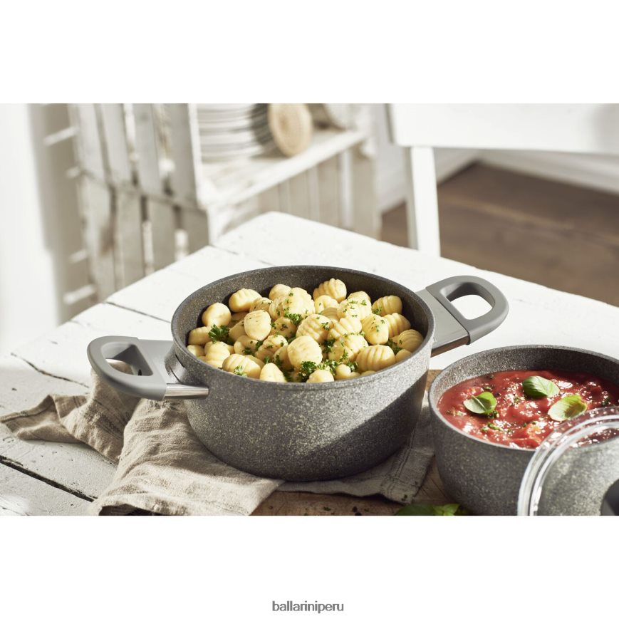 BALLARINI parma plus 4.8 qt, aluminio, horno holandés antiadherente con tapa utensilios de cocina 8B446444